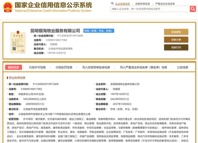 银海物业跨界扩张 新增二手车经纪与二手日用百货销售业务